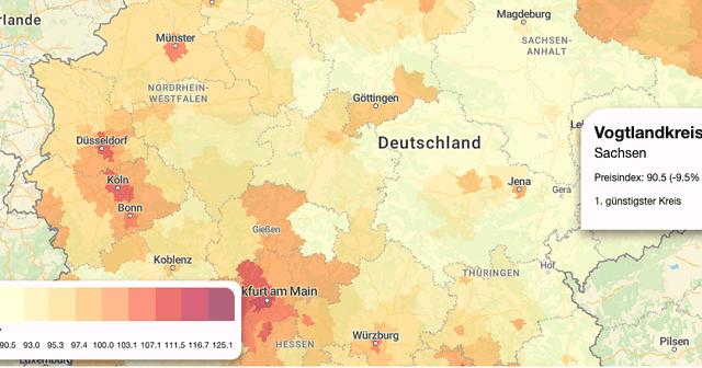 Lebenshaltungskosten in Deutschland