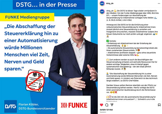 Erleichterung bei der Steuererklärung