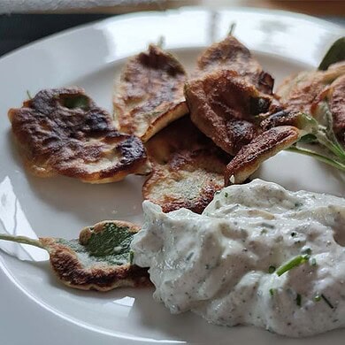 frittierter salbei