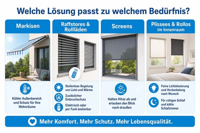 sonnenschutz markisen
