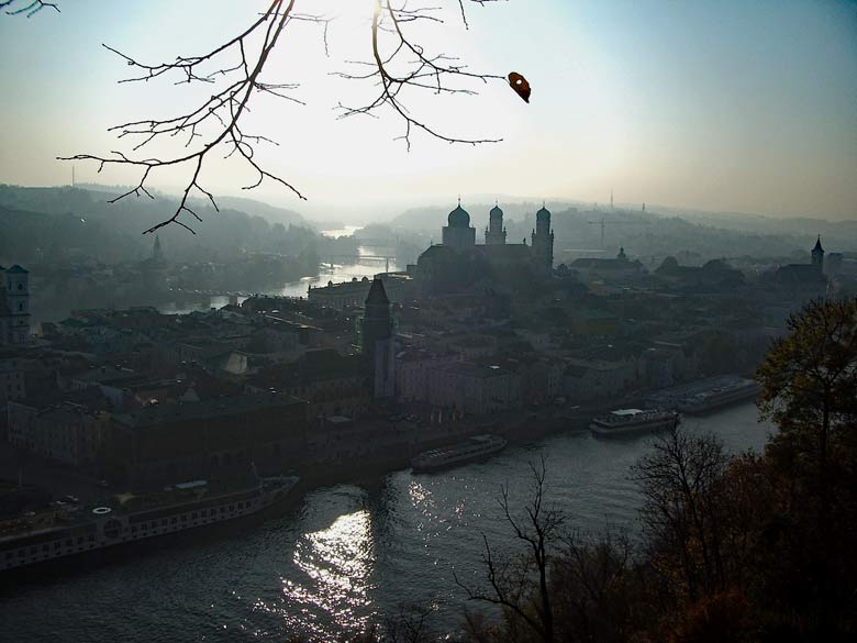 Passau als Endpunkt des Goldsteigs