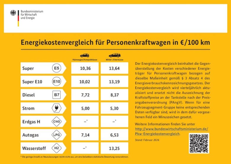 poster energiekostenvergleich pkw