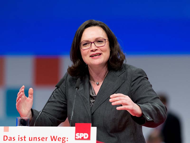 Andrea Nahles, ehemalige Arbeitsministerin, SPD