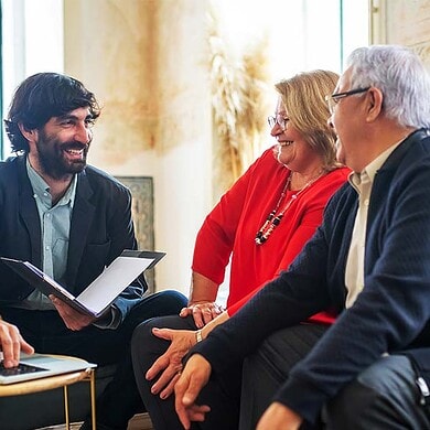 beratungsgespräch Älteres Paar