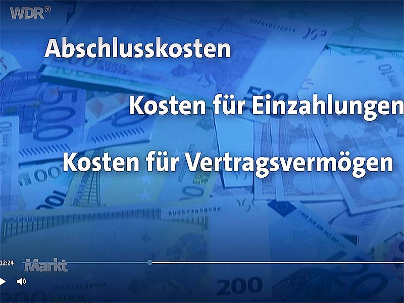 WDR Sendung Markt 8. Oktober 2025 versicherungen kosten